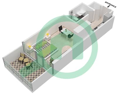 Canal Heights 2 - Studio Apartment Type D11 FLOOR 8 Floor plan
