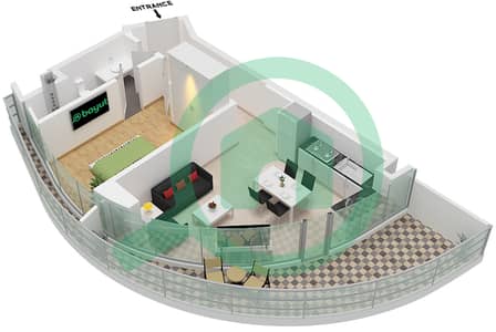 Canal Heights 2 - 1 Bedroom Apartment Type A3 FLOOR 10 Floor plan