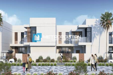 4 Bedroom Townhouse for Sale in Yas Island, Abu Dhabi - 4BR TH | 30/70 | Corner Unit | Facing Green Spine