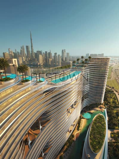 2 Cпальни Апартаменты Продажа в Бизнес Бей, Дубай - Aquarise Exterior-8. jpg