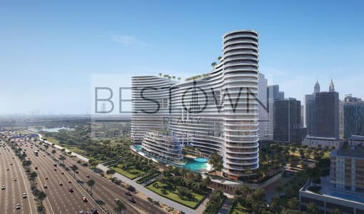 1 Спальня Апартаменты Продажа в Бизнес Бей, Дубай - Aquarise Exterior-6. jpg
