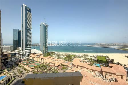 4 Bedroom Flat for Rent in Jumeirah Beach Residence (JBR), Dubai - Unfurnished | Ocean Views | Maid's Room