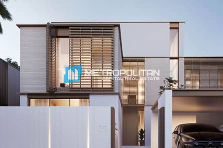 4 Bedroom Villa for Sale in Saadiyat Island, Abu Dhabi - Offplan Resale|PP 50/50|Single Row|End Unit 4BR+M