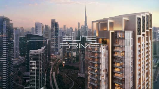شقة 2 غرفة نوم للبيع في الخليج التجاري، دبي - One River Point_Facade roof. jpg