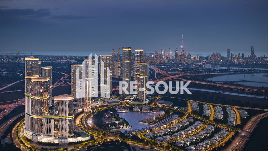 5 Sobha Hartland II_night bird-eye view_2K. jpg