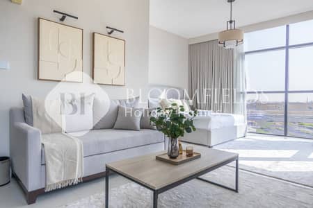 Studio for Rent in Al Raha Beach, Abu Dhabi - Livingroom 1. jpg