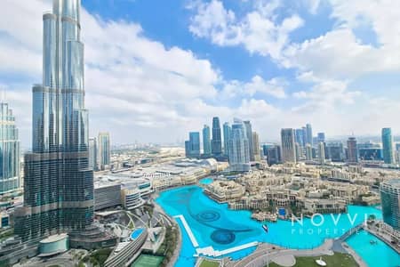 2 Bedroom Flat for Rent in Downtown Dubai, Dubai - Burj Khalifa and Fountain Views | Furnished Luxury