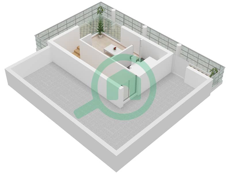 Avena 2 - 4 卧室别墅类型LAVENDER-B戶型图 Lavender-B floor Second interactive3D