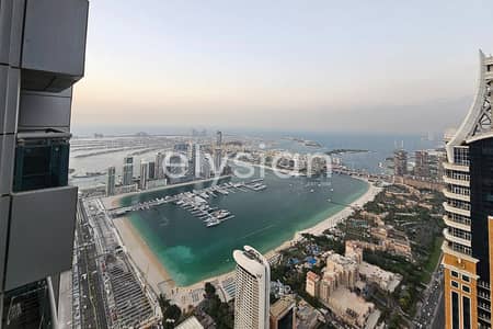 2 Bedroom Apartment for Rent in Dubai Marina, Dubai - Furnished | Vacant | Sea View | High Floor