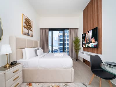 Studio for Rent in Meydan City, Dubai - Sleek Studio in Azizi Riviera | Modern & Cozy- AVAILABLE NOW