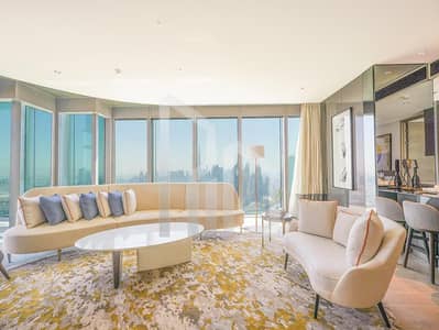 2 Bedroom Apartment for Rent in Za'abeel, Dubai - Serviced | Full Burj Khalifa View | Brand New