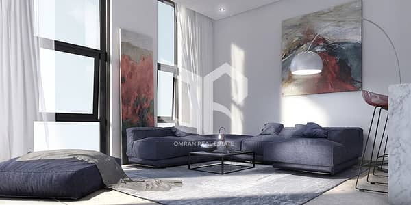 Studio for Sale in Aljada, Sharjah - Plot J_Living Room. jpg