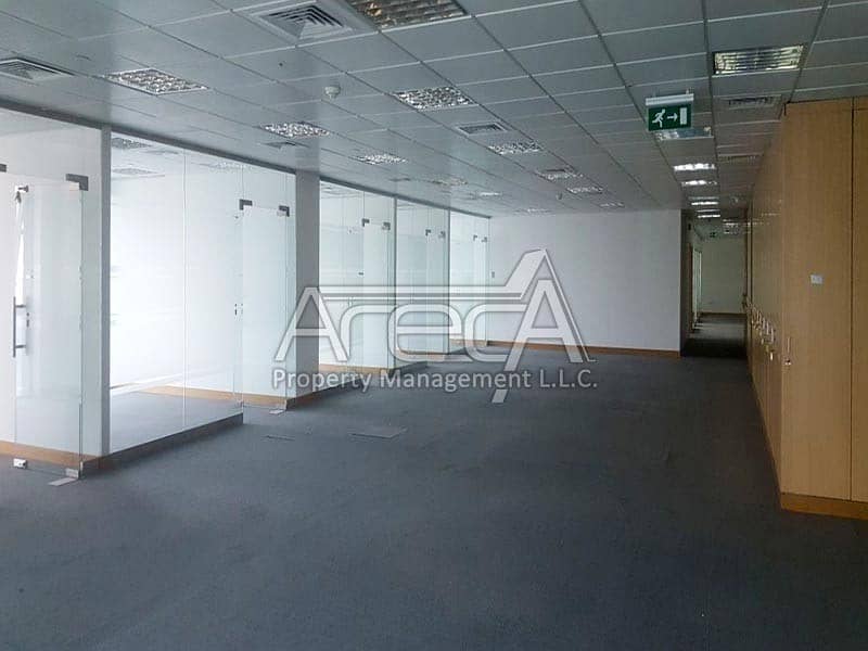 Marina View Huge Office Space! Fully Fitted in Al Bateen Area