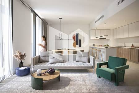 Studio for Sale in Aljada, Sharjah - 200901-BLVD-2-Living-room. jpg