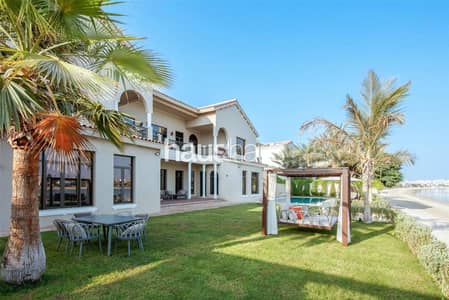 6 Bedroom Villa for Rent in Palm Jumeirah, Dubai - NEGOTIABLE Signature | High Number | Extended plot