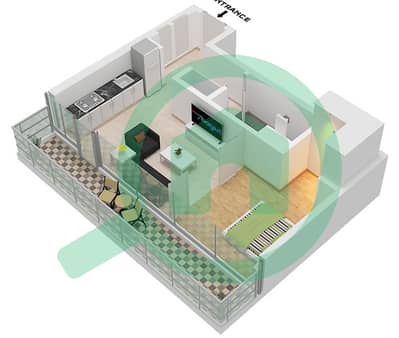 Quattro Del Mar Building 1 - 1 Bedroom Apartment Type/unit A / UNIT 6-9 FLOOR 1-12 Floor plan Quattro Del Mar Building 1 - 1 Bedroom Apartment Type/unit A / UNIT 6-9 FLOOR 1-12 Floor plan