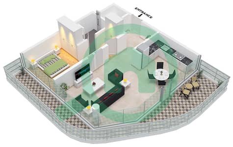 Quattro Del Mar Building 1 - 1 Bedroom Apartment Type/unit F/UNIT 7,9-12 FLOOR 1-5,9 Floor plan Quattro Del Mar Building 1 - 1 Bedroom Apartment Type/unit F/UNIT 7,9-12 FLOOR 1-5,9 Floor plan