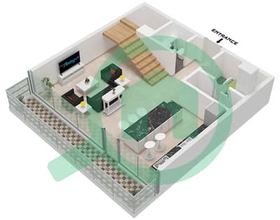Quattro Del Mar Building 1 - 2 Bedroom Apartment Type/unit SKY DUPLEX/UNIT 9 FLOOR 6 Floor plan