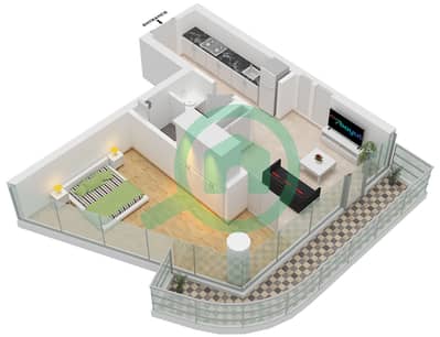 Quattro Del Mar Building 2 - 1 Bedroom Apartment Type/unit C / UNIT 6,9-11 FLOOR 1-8 Floor plan Quattro Del Mar Building 2 - 1 Bedroom Apartment Type/unit C / UNIT 6,9-11 FLOOR 1-8 Floor plan
