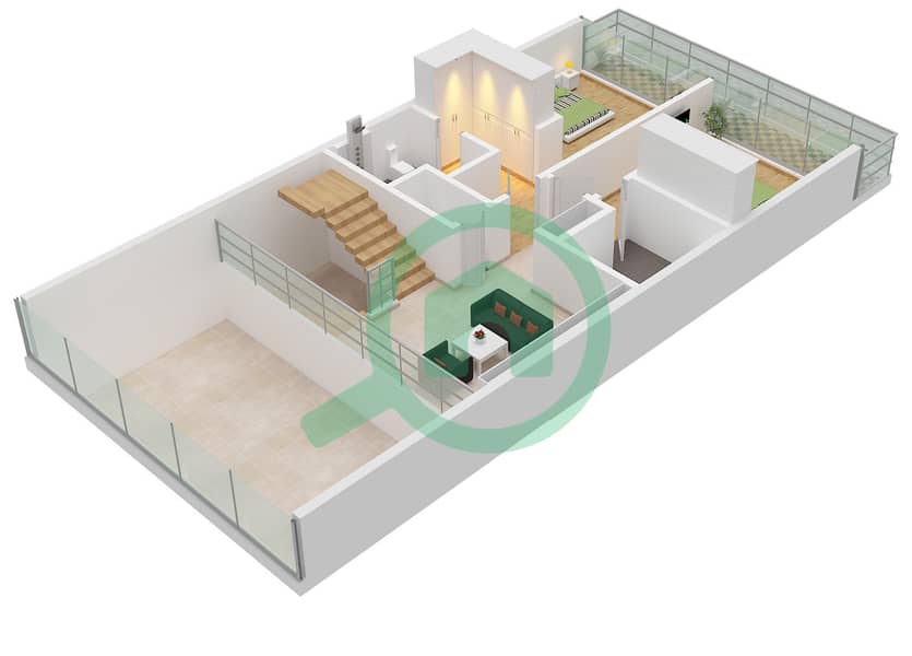 Quattro Del Mar Building 3 - 2 Bedroom Apartment Type/unit SKY DUPLEX/UNIT 7 FLOOR 7 Floor plan Type Sky Duplex Unit 7,10 Floor 7 interactive3D