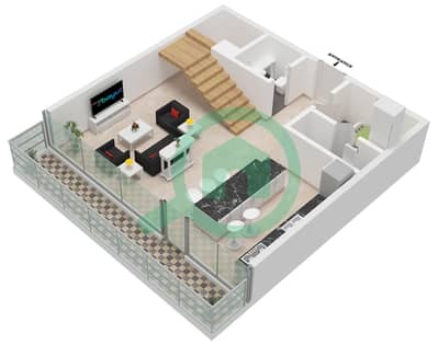 Quattro Del Mar Building 3 - 3 Bedroom Apartment Type/unit SKY DUPLEX/UNIT 8 FLOOR 7 Floor plan