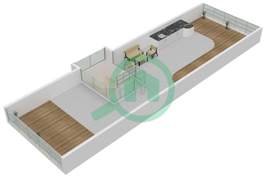 Quattro Del Mar Building 3 - 3 Bedroom Apartment Type/unit SKY DUPLEX/UNIT 8 FLOOR 7 Floor plan Type Sky Duplex Unit 8,9 Floor 7 interactive3D