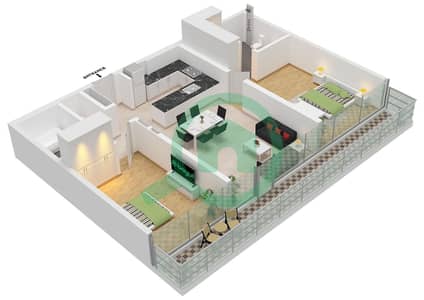 Quattro Del Mar Building 4 - 2 Bedroom Apartment Type/unit B/UNIT 1,2 FLOOR PODIUM 2 Floor plan