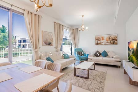 4 Bedroom Townhouse for Rent in Dubai Hills Estate, Dubai - Greenbelt | Furnished | Vacant | Quiet