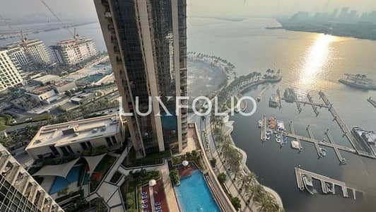 2 Bedroom Flat for Rent in Dubai Creek Harbour, Dubai - HIGH FLOOR | MARINA/BURJ VIEW | APPLIANCES