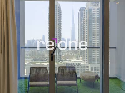 1 Bedroom Flat for Rent in Business Bay, Dubai - Spacious Layout | Fully Furnished | Burj Khalifa View