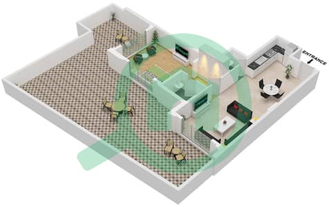 Rose 2 - 1 Bedroom Apartment Unit 001 Floor plan