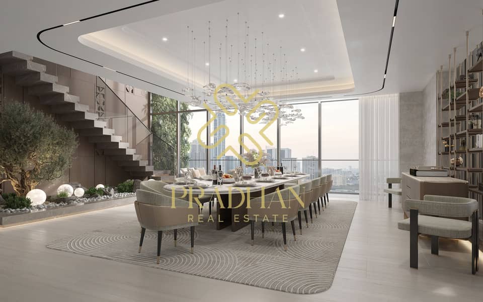 14 Render_Kempinski Marina Residences Dubai_5BR Duplex - Dining. jpg