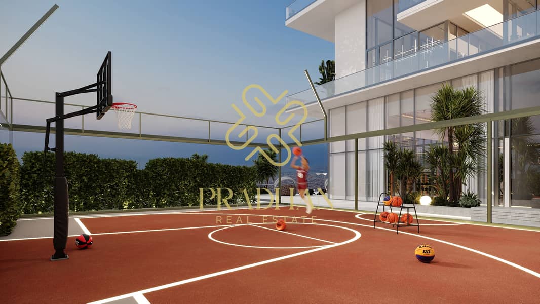 25 Render_Kempinski Marina Residences Dubai_Amenities_Outdoor Half Basketball Court. jpg