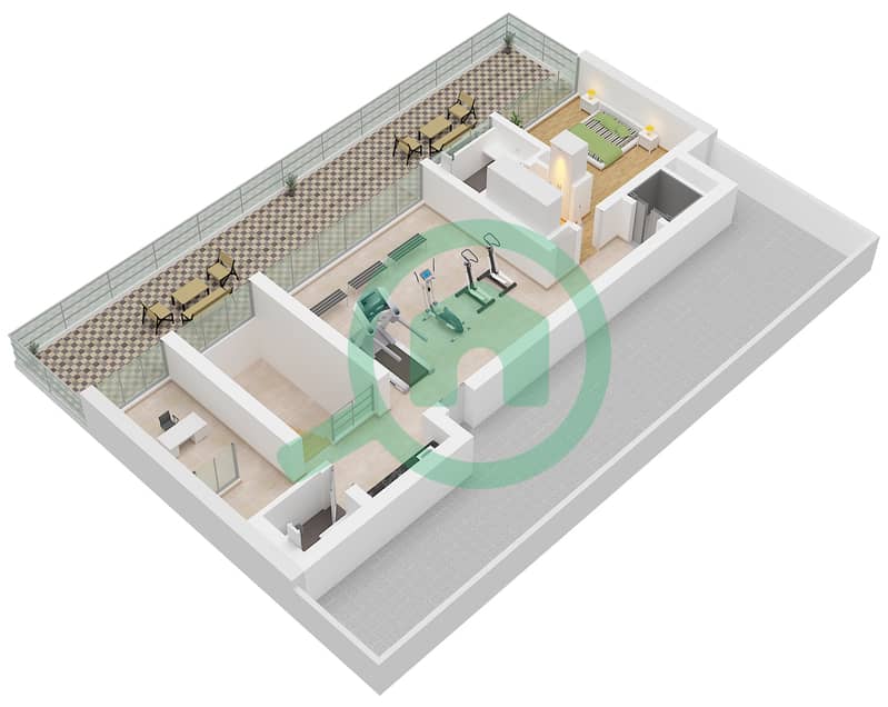 The Coral Collection - 7 Bedroom Villa Type PORCELAIN ROSES CROAL Floor plan Type Porcelain Roses Croal Floor Second interactive3D