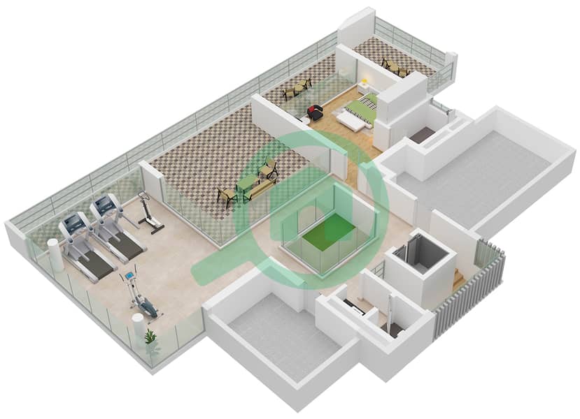 The Coral Collection - 7 Bedroom Villa Type TERRACOTTA CORAL Floor plan Type Terracotta Coral Floor Second interactive3D