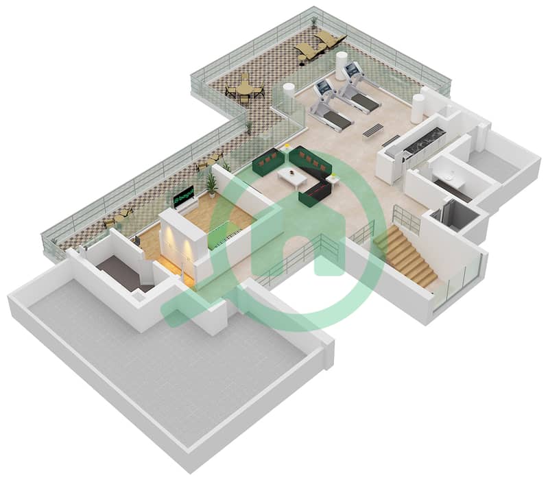 The Coral Collection - 7 Bedroom Villa Type REDWOOD CORAL Floor plan Type Redwood Coral Floor Second interactive3D