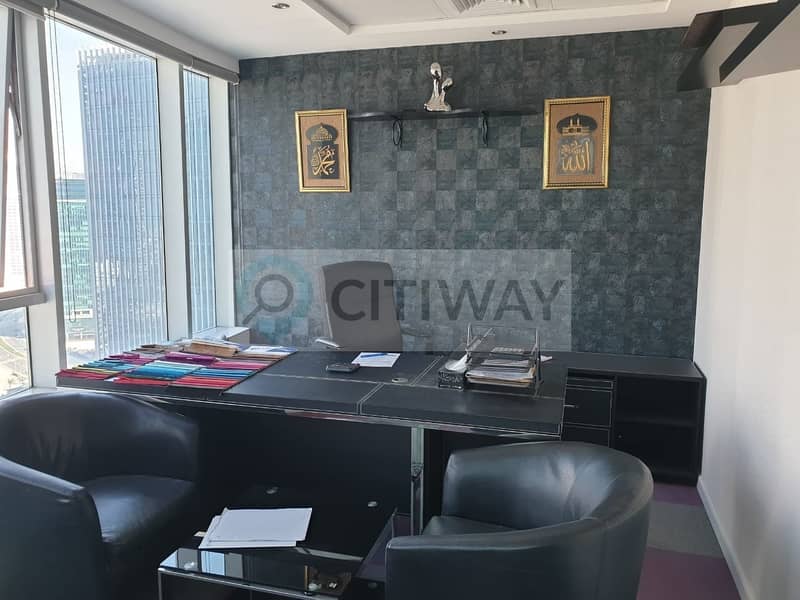 Burj View Partitioned and Furnished Near the Metro