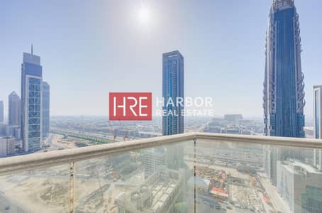 1 Bedroom Flat for Rent in Downtown Dubai, Dubai - Large 1BR | Sheikh Zayed Road View | Higher Floor