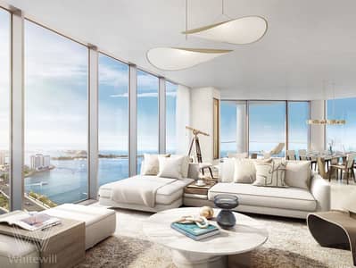 朱美拉棕榈岛， 迪拜 3 卧室单位待售 - 1664825584_Nakheel_BTR-_Living_View. jpg