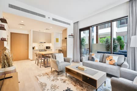 فلیٹ 1 غرفة نوم للايجار في مرسى خور دبي، دبي - Living room (14). jpeg