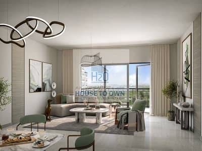 فلیٹ 1 غرفة نوم للبيع في جزيرة ياس، أبوظبي - ALDAR_Ansam2_CGI42_Livinroom_04b v2. png