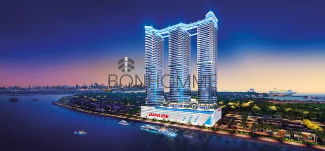 1 Bedroom Flat for Sale in Dubai Maritime City, Dubai - Oceanz3_night_view. jpg