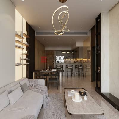 迪拜南部街区， 迪拜 2 卧室单位待售 - Copy of living room. jpeg