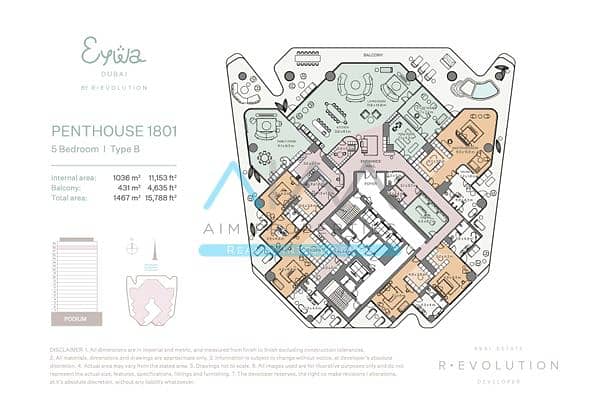 2 1801 Penthouse Floor Plan. png