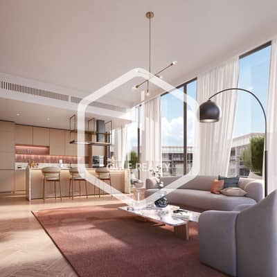 2 Bedroom Apartment for Sale in Dubai Production City (IMPZ), Dubai - DEYAAR_Arcadian01_CGI26_KitchenLivingroom_03_full. jpg