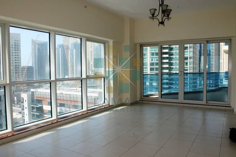 With huge balcony unfurnished chiller free 2 bedroom