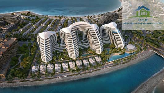 شقة 3 غرف نوم للبيع في جزيرة المرجان، رأس الخيمة - OYSTRA AERIAL SHOT 2. jpg