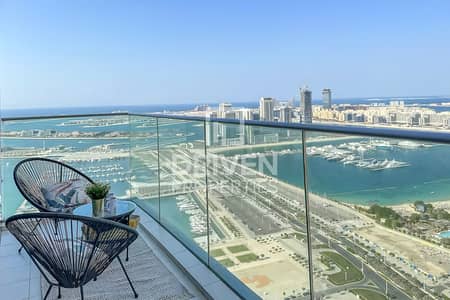 1 Bedroom Flat for Rent in Dubai Marina, Dubai - Fendi Design | Palm and Sea View | Fully Furnished