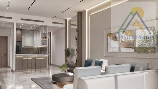 朱美拉环形村(JVC)， 迪拜 1 卧室单位待售 - 8-1BHK-Living-2-. jpg