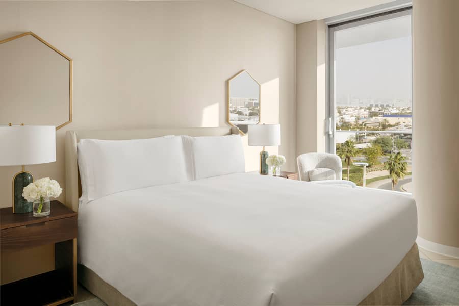 4 Two Bedroom Residence Suite with Creek and Urban View - Guest Bedroom. JPG